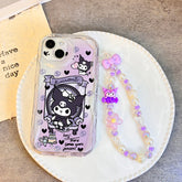 Kuromi & Melody Cartoon Chain Phone Case for iPhone